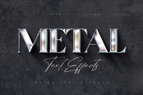 Polished Metal Text Effects