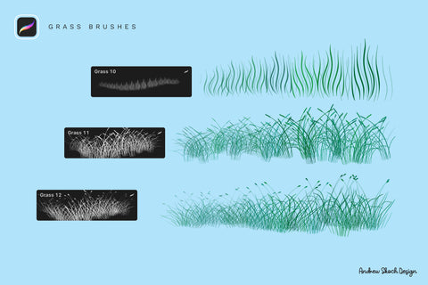 Grass Procreate Brushes - Pixel Surplus