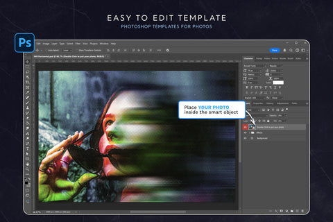 Grainy Blur Photo Template