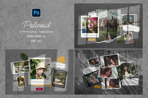 Polaroid Photo Templates