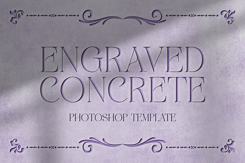 Engraved Concrete Template