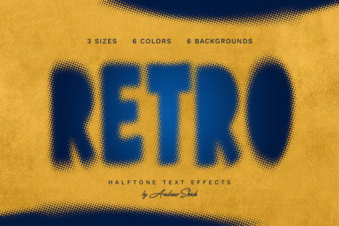 Halftone Text Effect