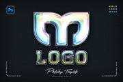 Holographic Logo Mockup