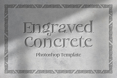 Engraved Concrete Template