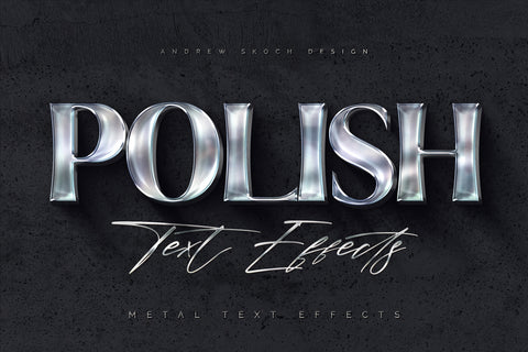 Polished Metal Text Effects