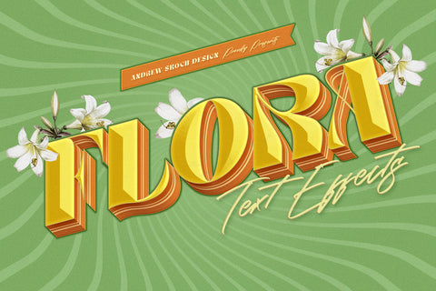 Floral Text Effects