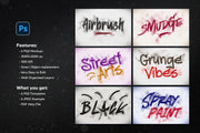 Spray Text Effects – Photoshop Templates