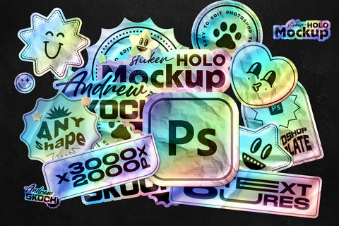 Sticker Mockups Bundle