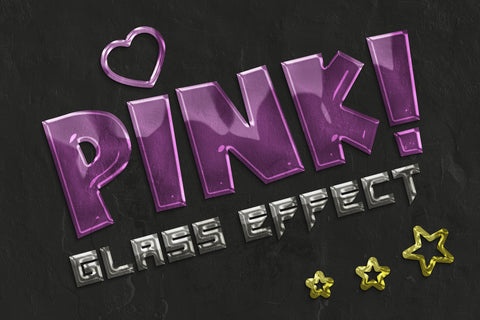Glass Text Effects