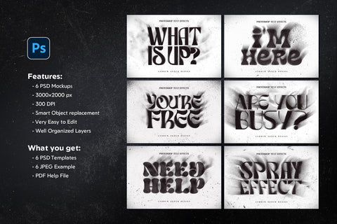 Spray Text Effect