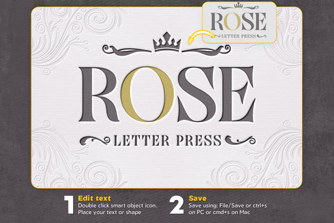 Letter Press Text & Logo Effect