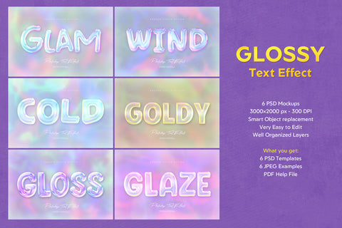 Glossy Text Effects