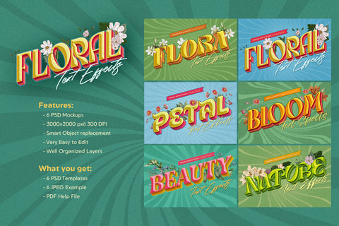 Floral Text Effects