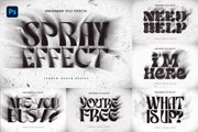 Spray Text Effect