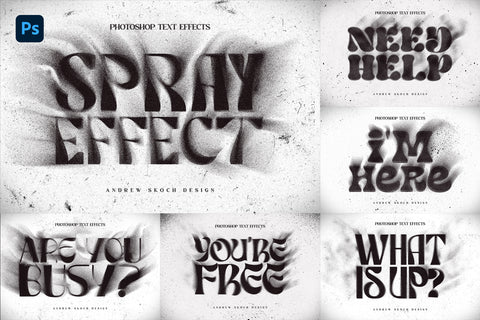 Spray Text Effect