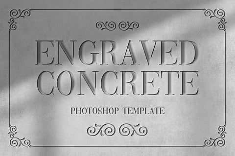 Engraved Concrete Template