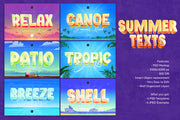 Summer Text Effects