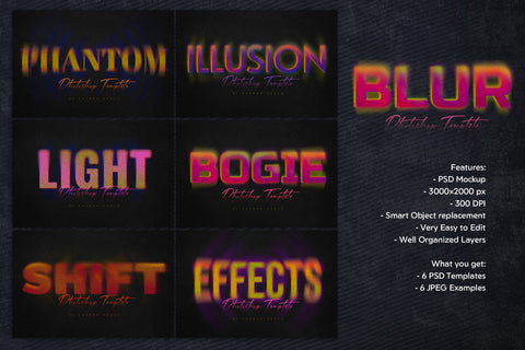 Gradient Blur Text Effect