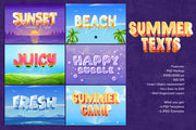 Summer Text Effects - Pixel Surplus