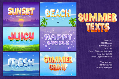 Summer Text Effects