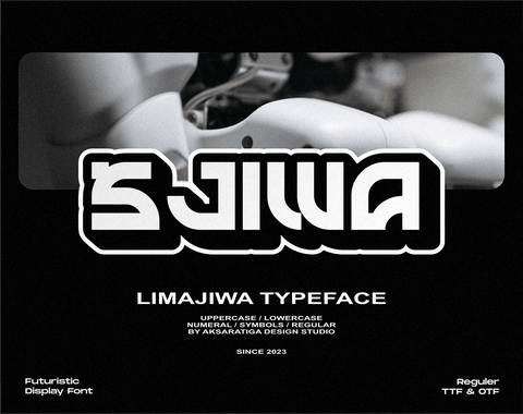 Limajiwa - Free Futuristic Display Font - Pixel Surplus