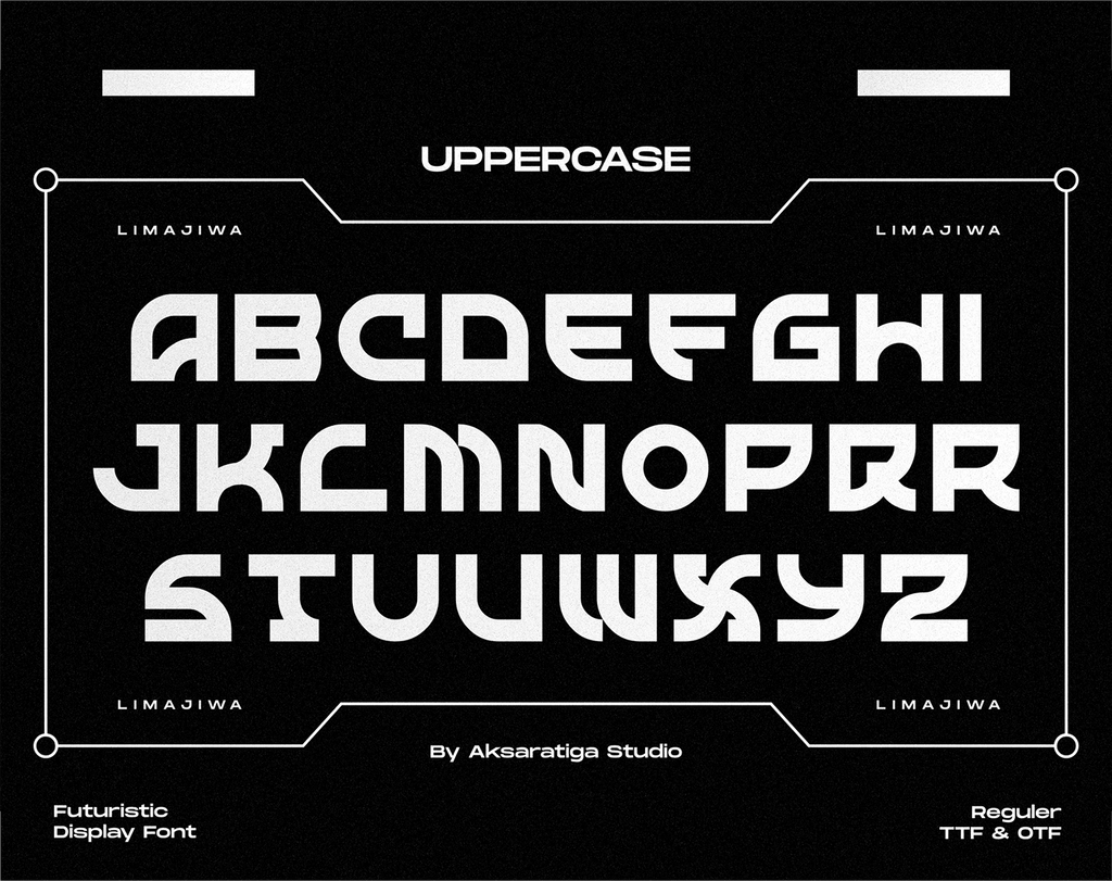 Limajiwa - Free Futuristic Display Font - Pixel Surplus