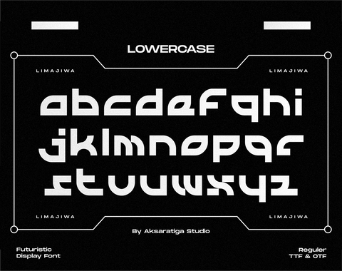 Limajiwa - Free Futuristic Display Font - Pixel Surplus