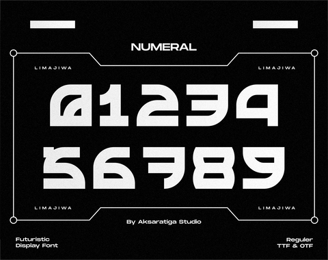 Limajiwa - Free Futuristic Display Font - Pixel Surplus