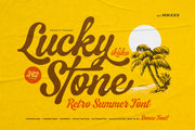 Lucky Stone - Vintage Summer Font - Pixel Surplus