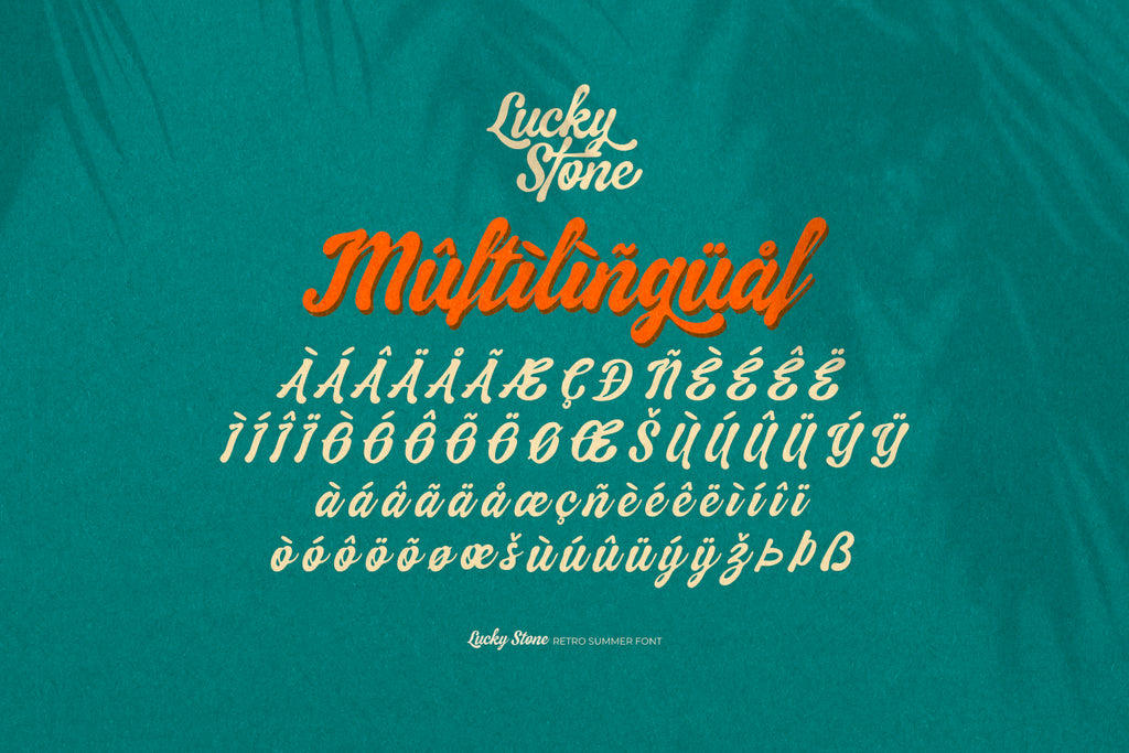 Lucky Stone - Vintage Summer Font - Pixel Surplus