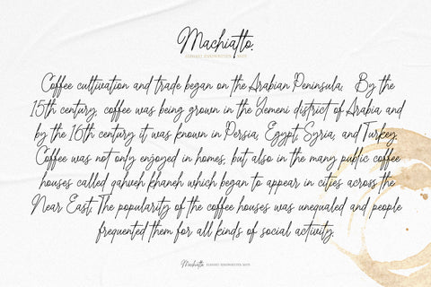 Machiatto - Elegant Handwritten Note