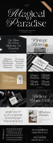 The Unique Serif Font Bundle