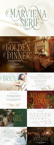 The Enchanted Wedding Font Collection