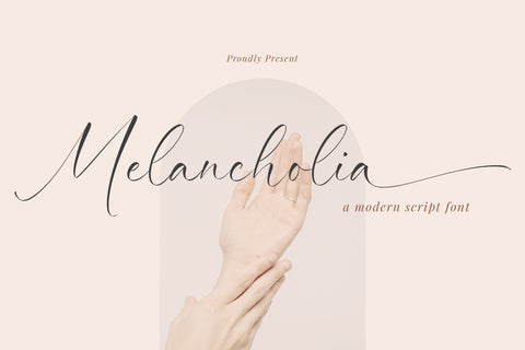 Melancholia - Modern Script Font