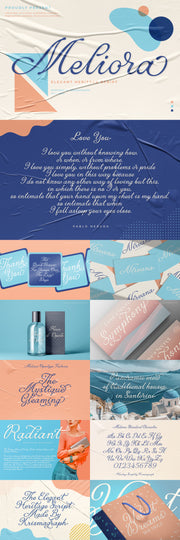 The Cursive Font Collection