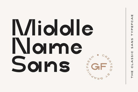 Middle Name - Minimal Classic Font