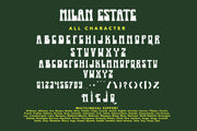 Milan Estate - Free Retro Typeface