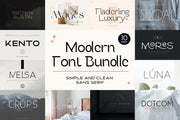 Modern Font Bundle - Clean Sans Font