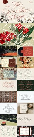 The Cursive Font Collection