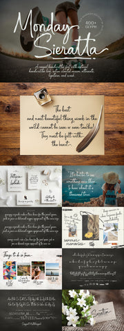 The Cursive Font Collection