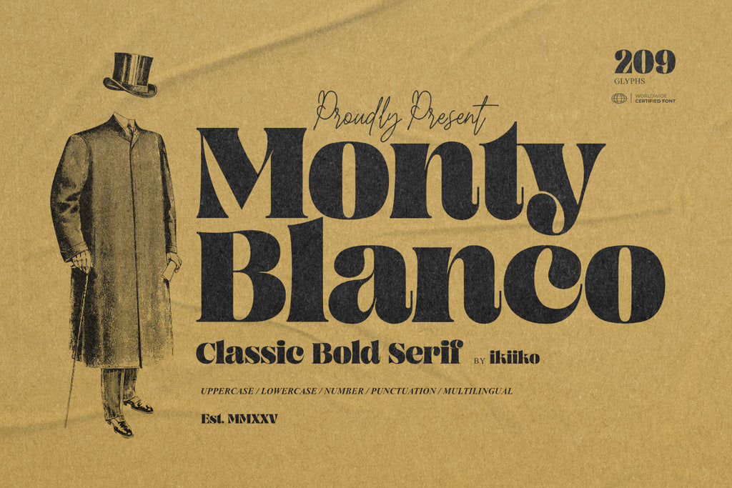 Monty Blanco - Classic Bold Serif - Pixel Surplus