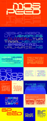 The Need For Speed Font Bundle