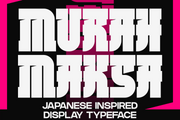 MurahMaksa - Japanese Inspired Typeface