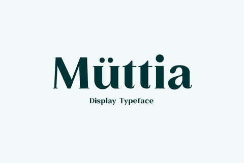 Muttia Display Typeface