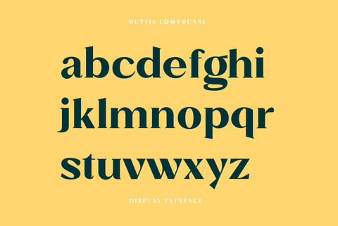 Muttia Display Typeface