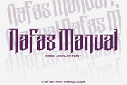 Nafas Manual - Free Display Font