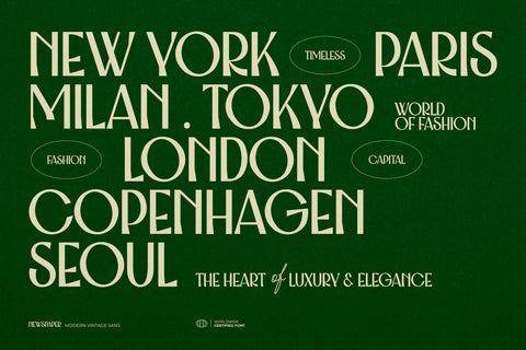 Newspaper - Modern Vintage Sans Serif