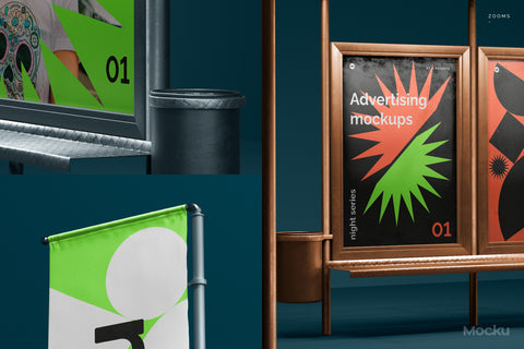 Night Billboard Mockups