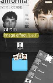 Old ID - Free Photoshop Image Effect PSD