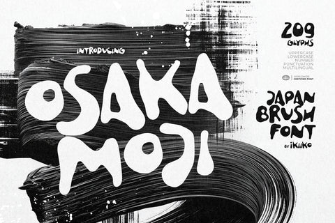 Osaka Moji - Japan Brush Font